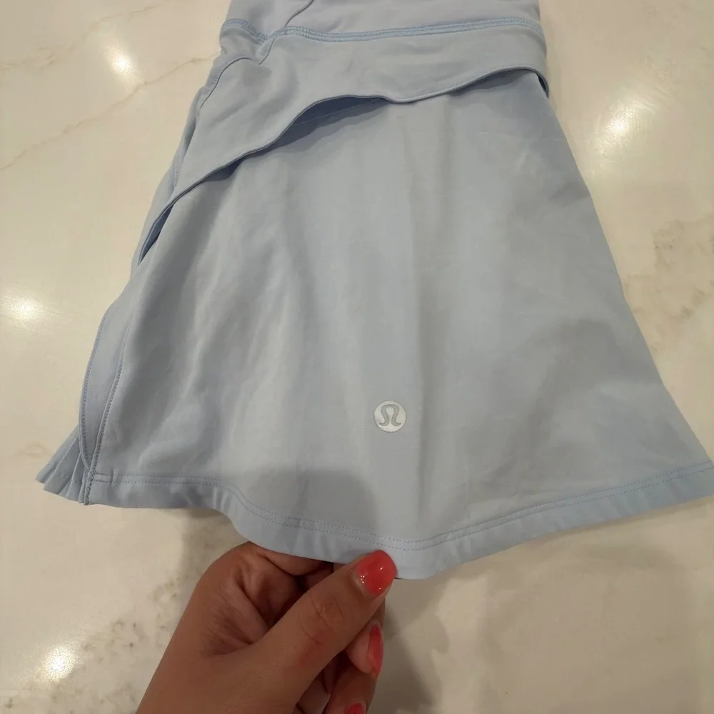 Lululemon Play Off The Pleats Skirt Blue Athletic Tennis Skort Size 4